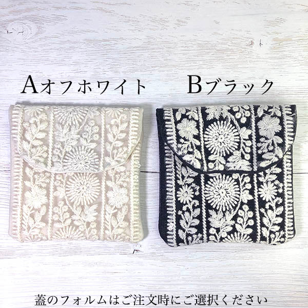 j65 Embroidery wallet purse bag made in japan